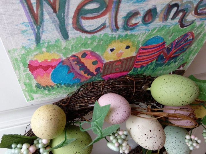 updating my front door for easter