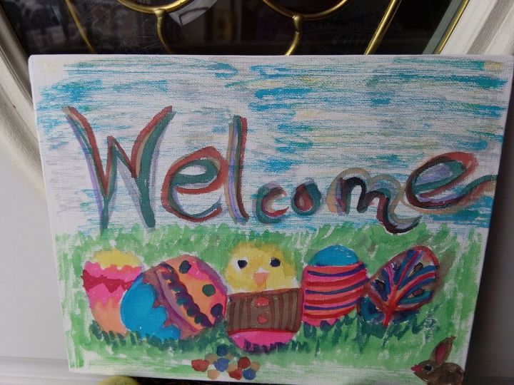 updating my front door for easter