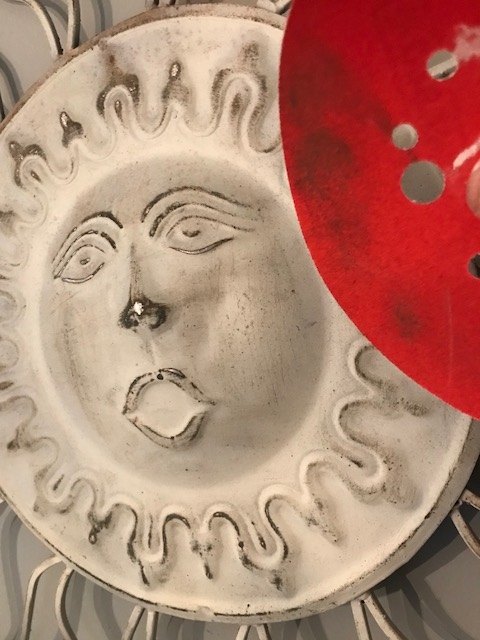 rusty sunshine wind chime gets a fresh farmhouse look for front door