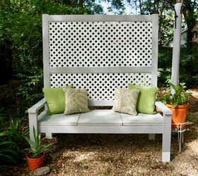 upgrade your backyard with these 30 clever ideas, Make your own outdoor privacy bench