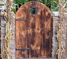 upgrade your backyard with these 30 clever ideas, Build a rustic backyard door