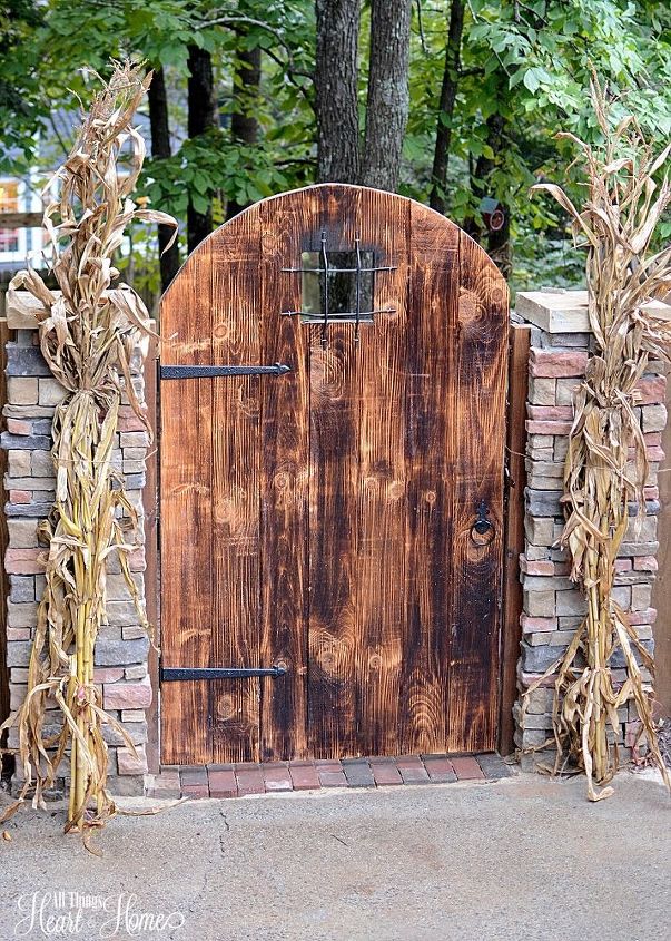 upgrade your backyard with these 30 clever ideas, Build a rustic backyard door