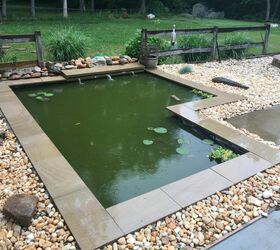 upgrade your backyard with these 30 clever ideas, Add a modern koi pond on a budget