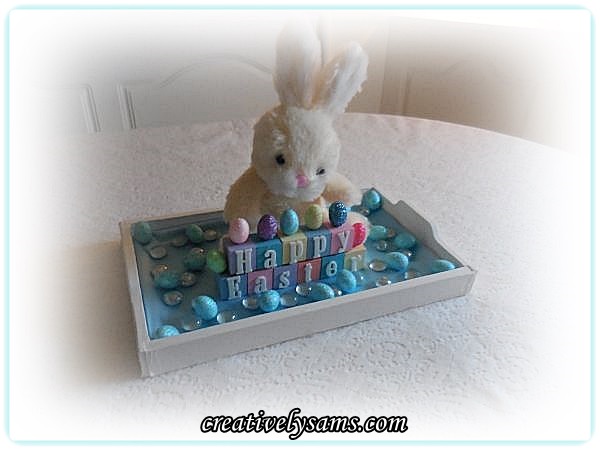 s 20 easy projects to help you get ready for easter, Happy Easter Vignette