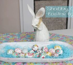 20 proyectos fciles para ayudarte a preparar la pascua, Huevos de Pascua Shabby Chic