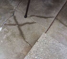 q how to easily improve small patio covered w cement