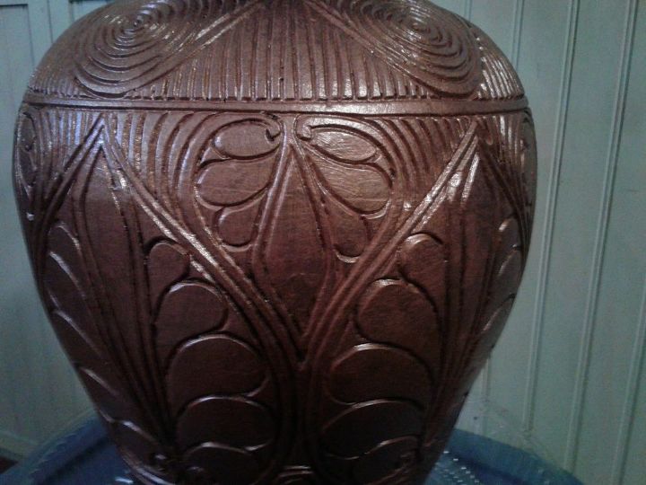oil rubbed bronze vase makeover