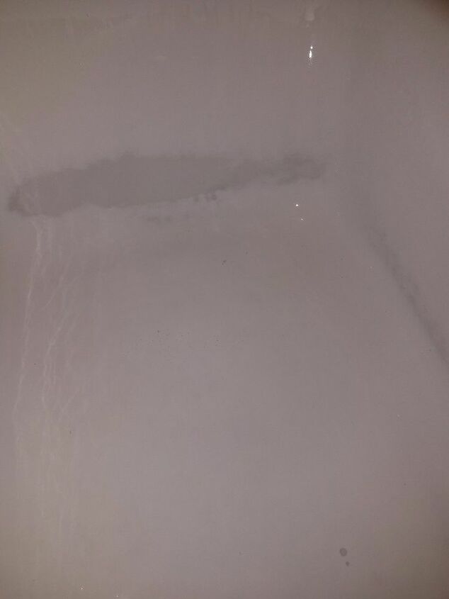 q how can i get the stains out of my tub