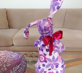 Recycled Decoupaged Paper Mache Bunny