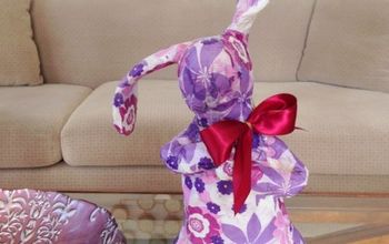 Recycled Decoupaged Paper Mache Bunny