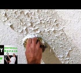 Popcorn Ceiling Texture Sponge for small ceiling repair blending. 