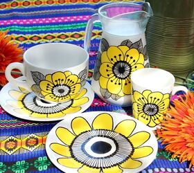 s update your plain dishes with these adorable ideas, Vintage Marimekko Dishes
