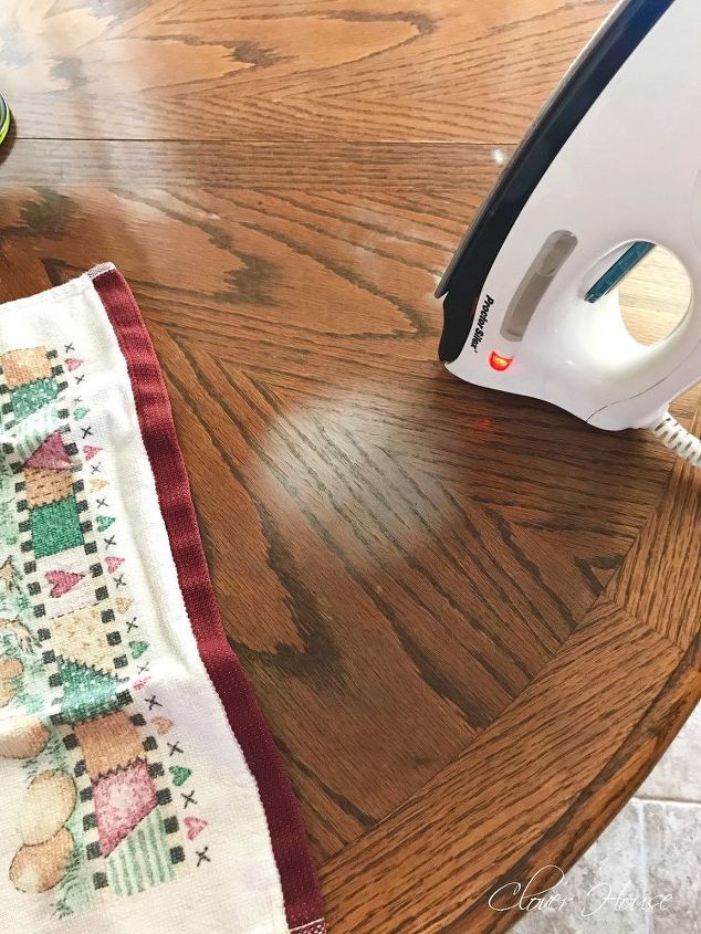 Removing White Heat Marks From Your Table Top Hometalk Removing White Heat Marks From Your Table Top