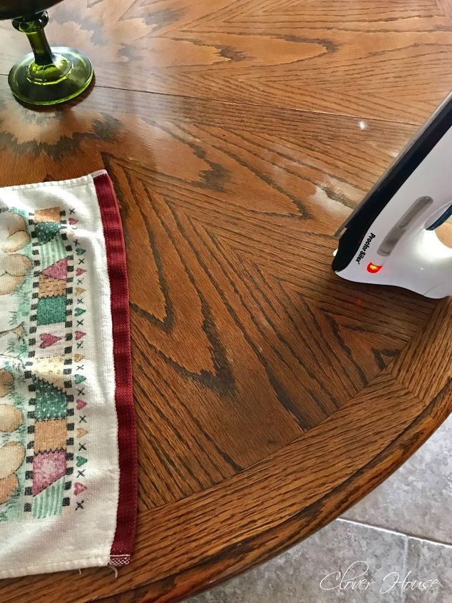 Removing White Heat Marks From Your Table Top Hometalk Removing White Heat Marks From Your Table Top