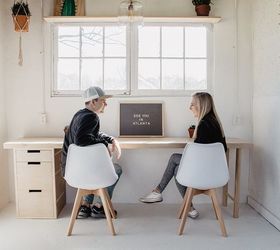 how to make a plywood desk with minimal tools