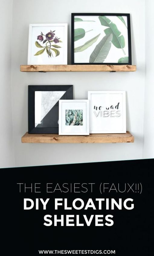 easy diy floating shelves