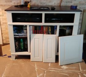 tv cabinet makeover with chalk paint