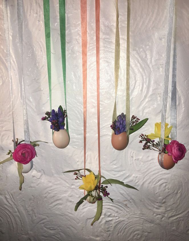s 15 simple projects to get you ready for the spring season, Hanging Egg Vases