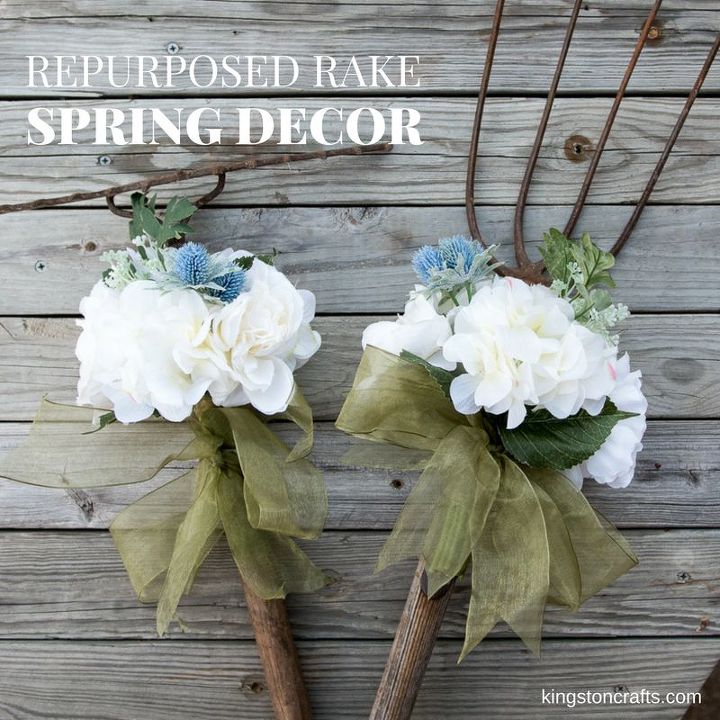 s 15 simple projects to get you ready for the spring season, Repurposed Rake