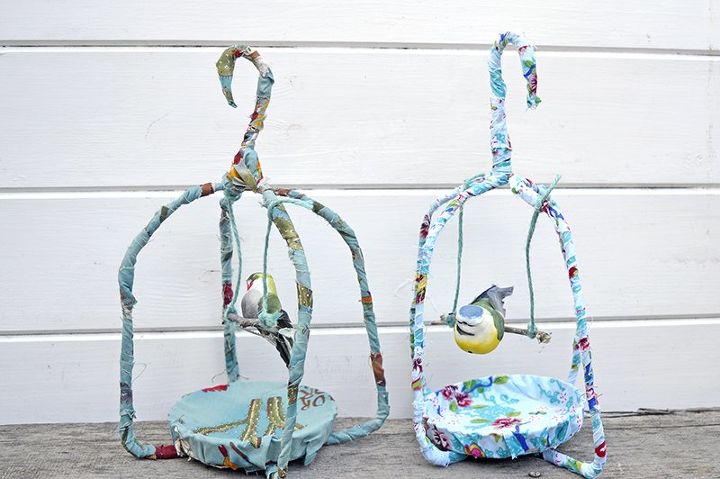s 15 simple projects to get you ready for the spring season, Gorgeous Fabric Birdcages
