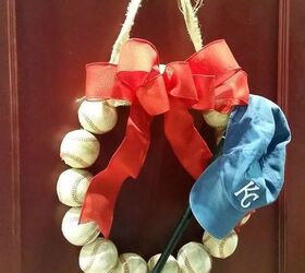 s get ready for the baseball season with these great projects, Make A Wreath for Your Front