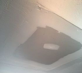 best way to fix this 5 skylights removed all popcorn ceilings help