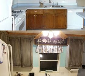 kitchen cabinet conundrum, Before After