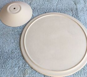 updated thrift store lazy susan, From Stained Original to Old Ochre
