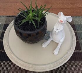 updated thrift store lazy susan, Easter Centerpiece