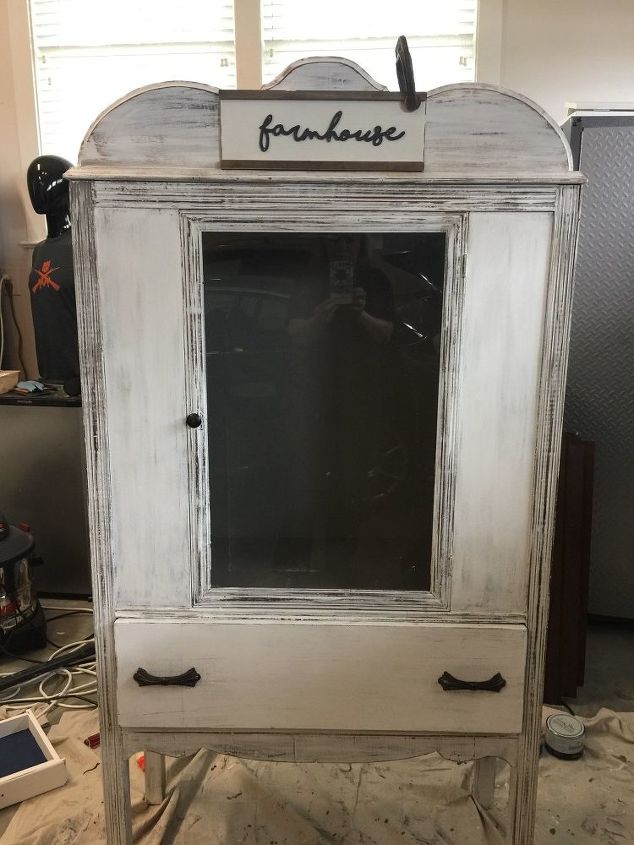 farmhouse vintage cabinet