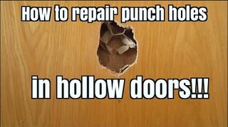 How To Fix A Hole In My Bathroom Door Hometalk