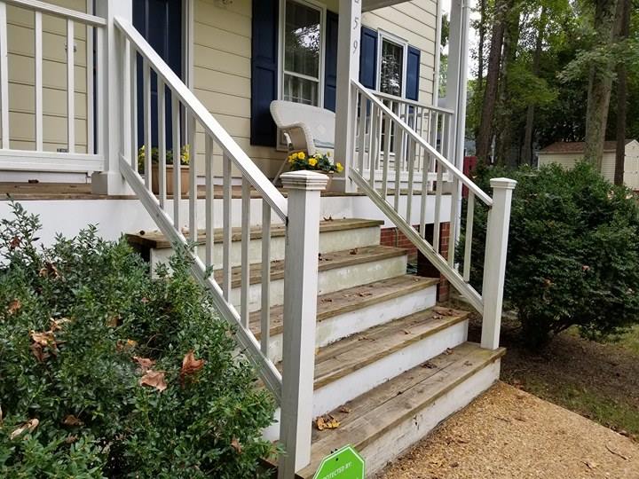 Diy Front Porch Railing Replacement Project Hometalk