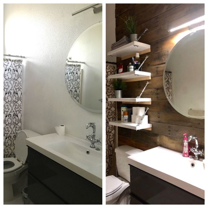 diy accent pallet bathroom