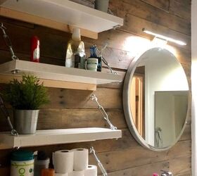 diy industrial contemporary floating shelves