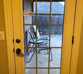 dog door in glass panel