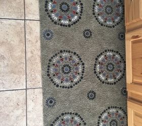 easy rug painting gives it a new look, Finished the design