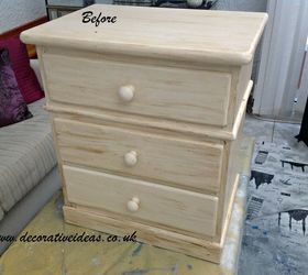 pink and gold chest of drawers