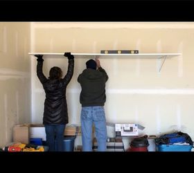 building a large heavy duty garage shelf