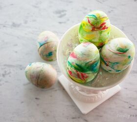 diy marbled easter eggs