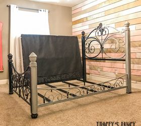 painted iron bed