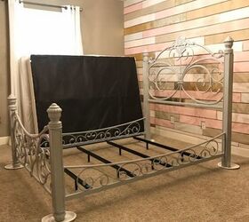 painted iron bed