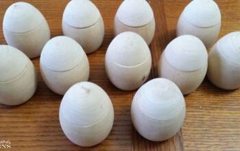  Ovos de páscoa de madeira pintados
