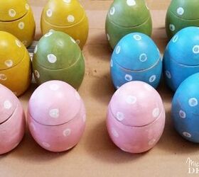 painted wooden easter eggs