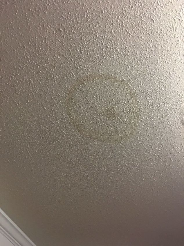 q we have an old water stain on our ceiling how do i cover it