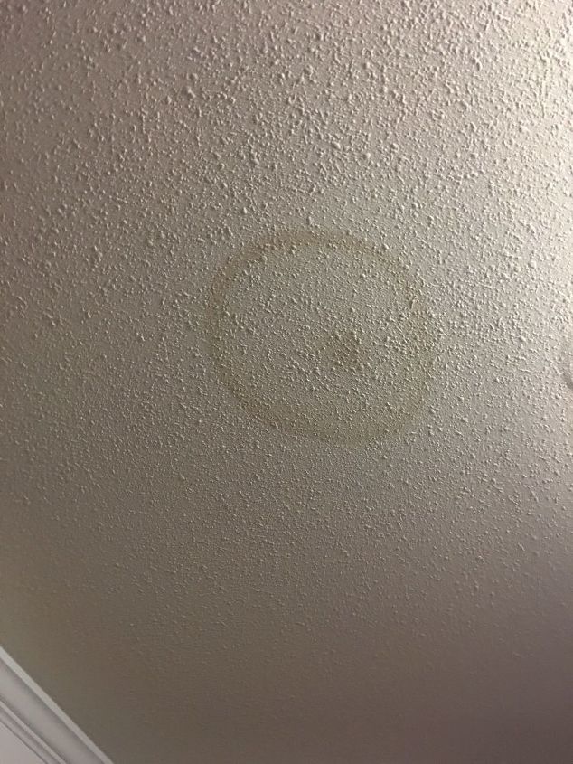 We Have An Old Water Stain On Our Ceiling How Do I Cover