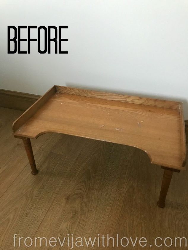 revive an old piece of furniture using a stencil