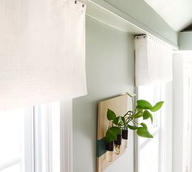 Easy DIY No-Sew Fabric Window Valance