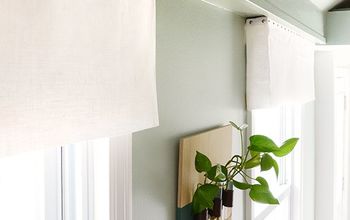 Easy DIY No-Sew Fabric Window Valance