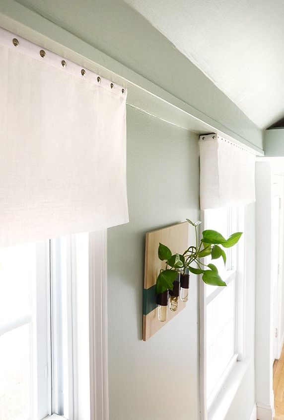 easy diy no sew fabric window valence