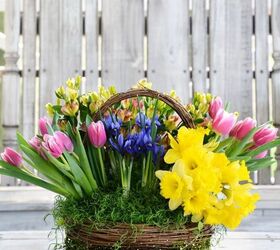 create a basket for spring or easter